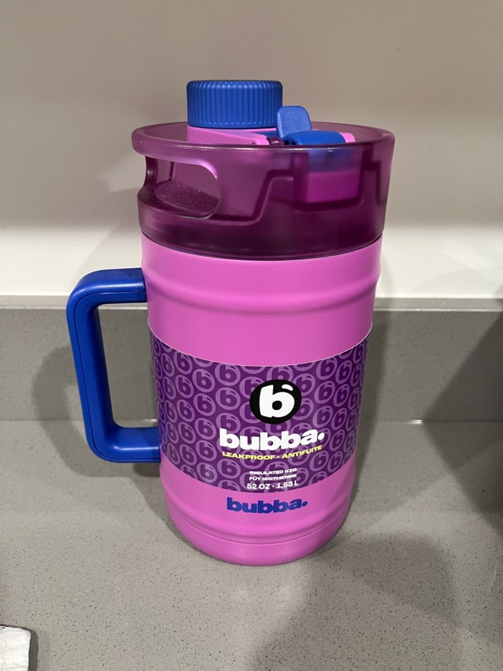 Bubba Leakproof 52oz Keg with Multi Function Keg Lid- Purple